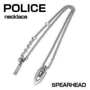 ポリス ネックレス POLICE ステンレス シルバー SPEARHEAD メンズネックレス 26154PSS 正規代理店品 ギフト プレゼント