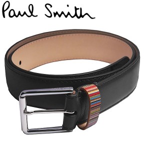 PAUL SMITH ベルト ブラック M1A-4950-BMULKE BLACK サイズ：32インチ(ウエスト79-89cm)