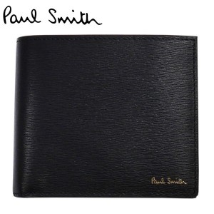 ポールスミス Paul Smith 財布 2つ折れ財布 本皮革 ブラック M1A-4833X-ASTRMLギフト プレゼント 誕生日 クリスマス 父の日