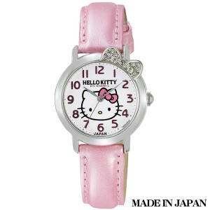 ハローキティ HELLO KITTY 子供用腕時計 日本販売限定モデル キャラクターウォッチ MADE IN JAPAN （日本製） 0001N001