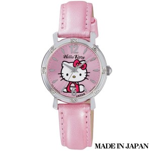 ハローキティ HELLO KITTY 子供用腕時計 日本販売限定モデル キャラクターウォッチ MADE IN JAPAN （日本製） 0003N001