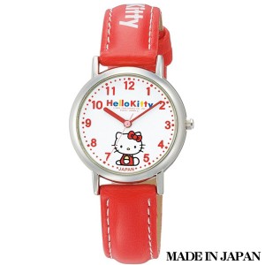 ハローキティ HELLO KITTY 子供用腕時計 日本販売限定モデル キャラクターウォッチ MADE IN JAPAN （日本製） 0005N001