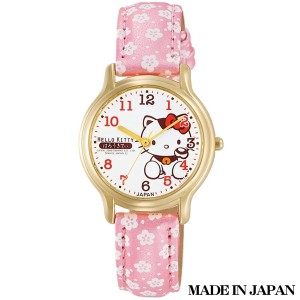 ハローキティ HELLO KITTY 子供用腕時計 日本販売限定モデル キャラクターウォッチ MADE IN JAPAN （日本製） 0007N003