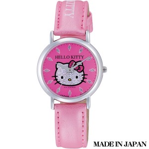 ハローキティ HELLO KITTY 子供用腕時計 日本販売限定モデル キャラクターウォッチ MADE IN JAPAN （日本製） 0009N002