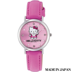 ハローキティ HELLO KITTY 子供用腕時計 日本販売限定モデル キャラクターウォッチ MADE IN JAPAN （日本製） 0017N003