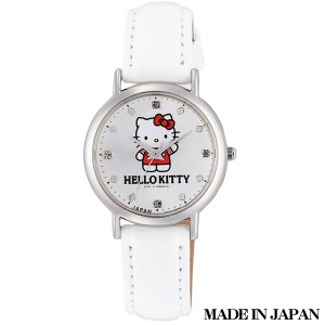 ハローキティ HELLO KITTY 子供用腕時計 日本販売限定モデル キャラクターウォッチ MADE IN JAPAN （日本製） 0017N004