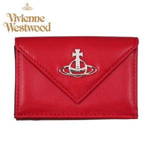 ヴィヴィアン・ウエストウッド Vivienne Westwood  レデイス財布 3つ折り財布 レッド ロージー イタリー製 20ss ギフト プレゼント
