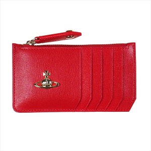 ヴィヴィアン・ウェストウッド Vivienne Westwood 小銭入れ財布 サフィアーノ レッド ゴールドオーヴ SAFFIANO RED No-10