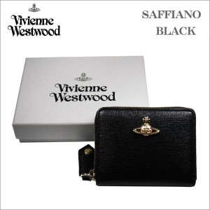 ヴィヴィアン・ウエストウッド SAFFIANO 小銭入れ財布 ブラック 51080001 BLACK No-10 