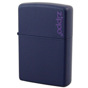 ジポー ZIPPO マットカラー ネイビー ロゴ入り COLLECTION 229ZL Navy Matte 正規代理店品 レギュラータイプ ネコポス便対応品