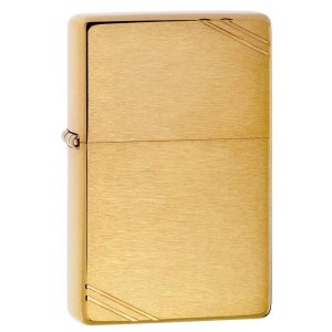 ZIPPO ジッポー 240 スタンダード フラットトップ ヴィンテージ ゴールドクローム ネコポス便対応品 代引き不可