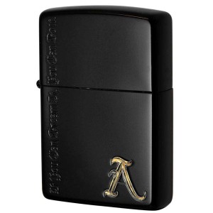 ジッポー ZIPPO ネームオブラブ A イオンマットブラック加工 レギュラーサイズ ネコポス便対応品