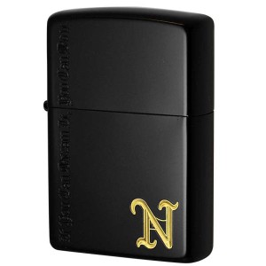 ジッポー ZIPPO ネームオブラブ N イオンマットブラック加工 レギュラーサイズ ネコポス便対応品