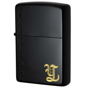 ジッポー ZIPPO ネームオブラブ Y イオンマットブラック加工 レギュラーサイズ ネコポス便対応品