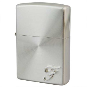 ジッポー ZIPPO イニシャルメタル F 両面スピン加工 レギュラーサイズ ネコポス便対応品