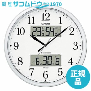 CASIO CLOCK カシオ クロック 掛け時計 温度・湿度計、常時点灯機能付き生活環境お知らせ掛時計 パールシルバー ITM-660NJ-8JF [wave cep