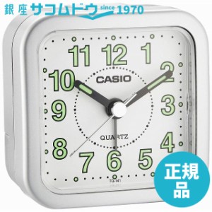 CASIO CLOCK カシオ トラベルクロック TQ-141-8JF シルバーメタリック TQ-141-8JF