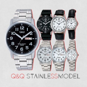 シチズン Q&Q キューアンドキュー 腕時計 ステンレスモデル W376-305 W378-304 W379-304 W472-204 W473-204 W474-204 W474-205
