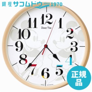 SEIKO CLOCK 掛け時計 ミッキーマウス ミニーマウス 電波 アナログ ミッキー&フレンズ Disney Time ディズニータイム 薄茶 SEIKO ［45172