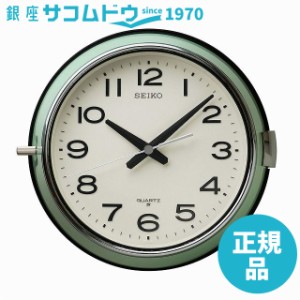 SEIKO CLOCK セイコー クロック 掛け時計 KS474M アナログ 防塵型 オフィスタイプ 金属枠 薄緑 KS474M