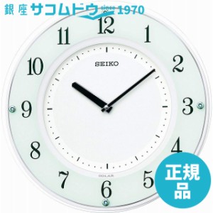 SEIKO CLOCK セイコー クロック 時計 掛時計 ソーラープラス ソーラー 薄型 木枠 電波時計 SF505W