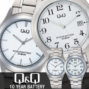 Q&Q キューアンドキュー 腕時計 10年電池 W476-201 W476-204