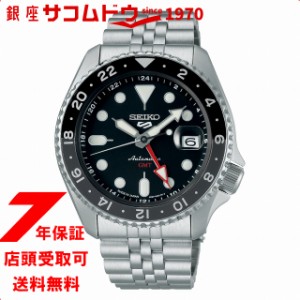 セイコー5 スポーツ SKX Sports Style GMTモデル SBSC001 メンズ 腕時計 メカニカル 自動巻き ブラック 日本製