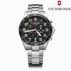 ビクトリノックス VICTORINOX FIELDFORCE CHRONOGRAPH フィールドフォース クロノグラフ(ブラック)ステンレススチール ブレスレット24185