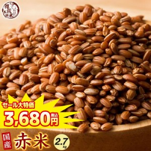 ＼ セール ／ 雑穀 雑穀米 国産 赤米 2.7kg(450g×6袋) 送料無料 厳選 もち赤米 ダイエット食品 置き換えダイエット