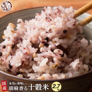 雑穀 雑穀米 国産 胡麻香る十穀米 2.7kg(450g×6袋) 送料無料 ダイエット食品 置き換えダイエット