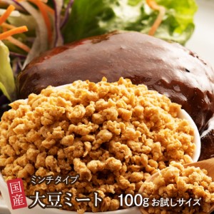 雑穀 雑穀米 国産 大豆ミート(ミンチ) 100g 送料無料 畑のお肉 ビーガン ベジタリアン ダイエット食品 置き換えダイエット ソイミート