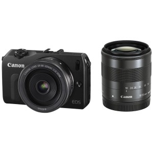【中古　保証付 送料無料】Canon EOS M EF-M 18-55 IS STM / EF-M 22 F2 STM / デジタルカメラ / ミラーレス/一眼レフカメラ／初心者