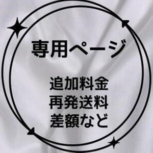 『別途追加料金』追加料金等の別途追加料金専用ページ　追加料金、再発送料、差額など