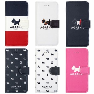 送料無料(速達メール便) AGATHA PARIS Diary 手帳型 ケース iPhone XS X