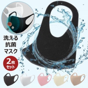 ★送料無料(速達メール便) aerosilver mask 洗える 抗菌 マスク 2枚