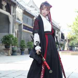 唐装漢服/男女兼用/中華服中国古代ダンス衣装 刺繍コスチューム/マンズ　レディースワンピース　団体服イベント写真撮影文化祭舞台服装二