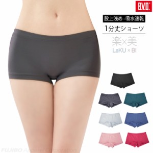 【40%OFFSALE】WEB限定 1分丈ショーツ (S/M/L/LL) 胸揺れ防止 UVカット 吸水速乾 抗菌防臭 B.V.D. Ladies BLPV20