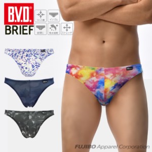 【WEB限定】BVD インゴム ビキニ ブリーフ アニマル タイダイ ドットカモフラ バースト プリント柄 男性 下着 吸水速乾 rt450