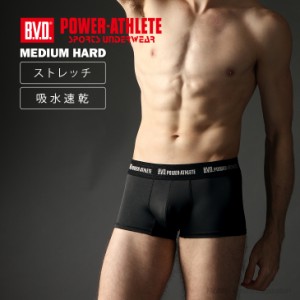 WEB限定 BVD POWER-ATHLETE ミディアムハード ローライズボクサーパンツ パワーアスリート スポーツ インナー ジム ランニング PA350