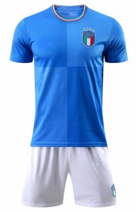 B79 イタリア代表 2022年ワールドカップ ホーム  上下着　大人用、子供用半袖ノーブランド品のレプリカサッカーユニフォーム番号個人名は