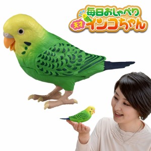 毎日おしゃべり 天才インコちゃん タカラトミー ヒーリングパートナー ペット 電動 ロボット 癒し 童謡 脳トレ ものまね 父の日 母の日 