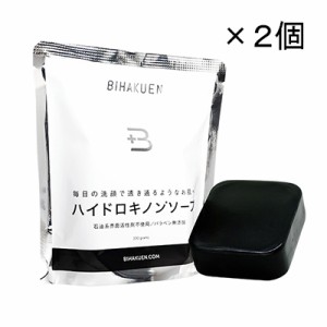 ビハクエン ハイドロキノンソープ １００ｇ×２個 美容成分デカペプチド-12配合 枠練り製法 新パッケージ 【FTL国内出荷】