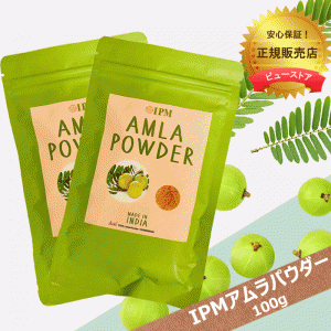 IPM アムラパウダー 100g 2袋セット 食品認可のアムラパウダー スーパーフルーツ 乾燥アムラ粉末 食用【ネコポス便・ポスト投函】AMLA PO