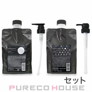 ハホニコ ケラテックス ファイバー シャンプー (レフィル) 1000ml 《ポンプ付》 + トリートメント (レフィル) 1000g 《ポンプ付》 【セッ