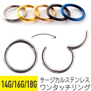 軟骨 軟骨ピアス ボディピアス ピアス 18g 16g 14g 金属アレルギー 対応 アレルギー対応 ファーストピアス セグメントリング リング ワン