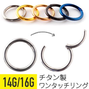 チタン 軟骨 軟骨ピアス ボディピアス ピアス 16g 14g 金属アレルギー 対応 アレルギー対応 ファーストピアス セグメントリング リング 