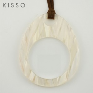 キッソオ ペンダントルーペ 鯖江 メガネ素材のルーペ KISSO EGAH60 ホワイト 父の日 母の日 ギフト プレゼント