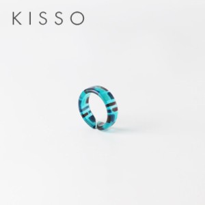 メール便可2個まで キッソオ ピンキーリング 鯖江 メガネ素材の指輪 KISSO CK3 エメラルドグリーン