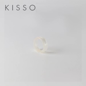 メール便可2個まで キッソオ ピンキーリング 鯖江 メガネ素材の指輪 KISSO H60 クリアホワイト