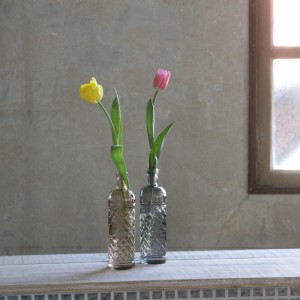 花瓶 おしゃれ ガラス リサイクルガラスベース SOL  Sサイズ フラワーベース 花器 スペイン製 一輪挿し